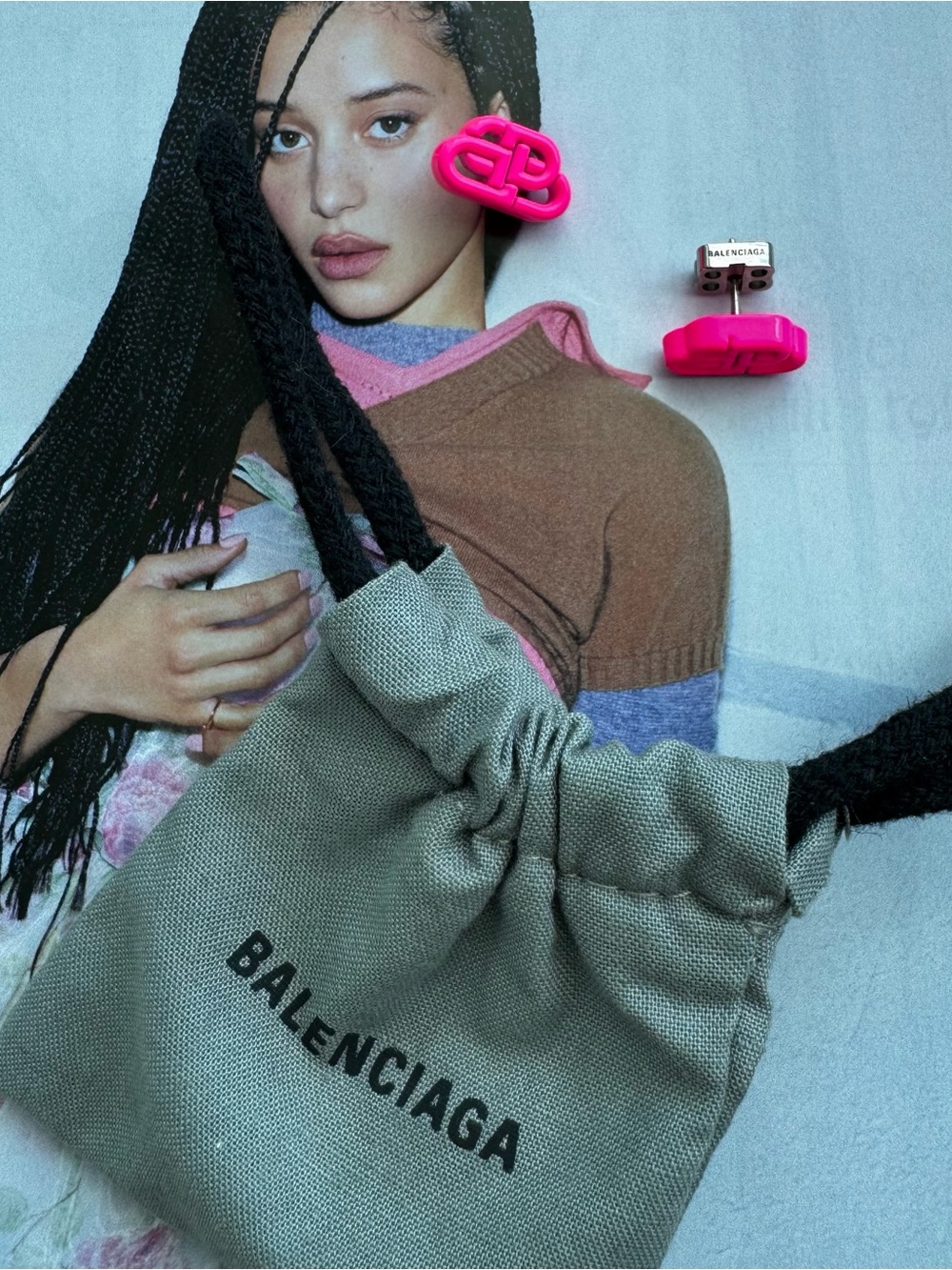 Balenciaga Mini Earrings BB